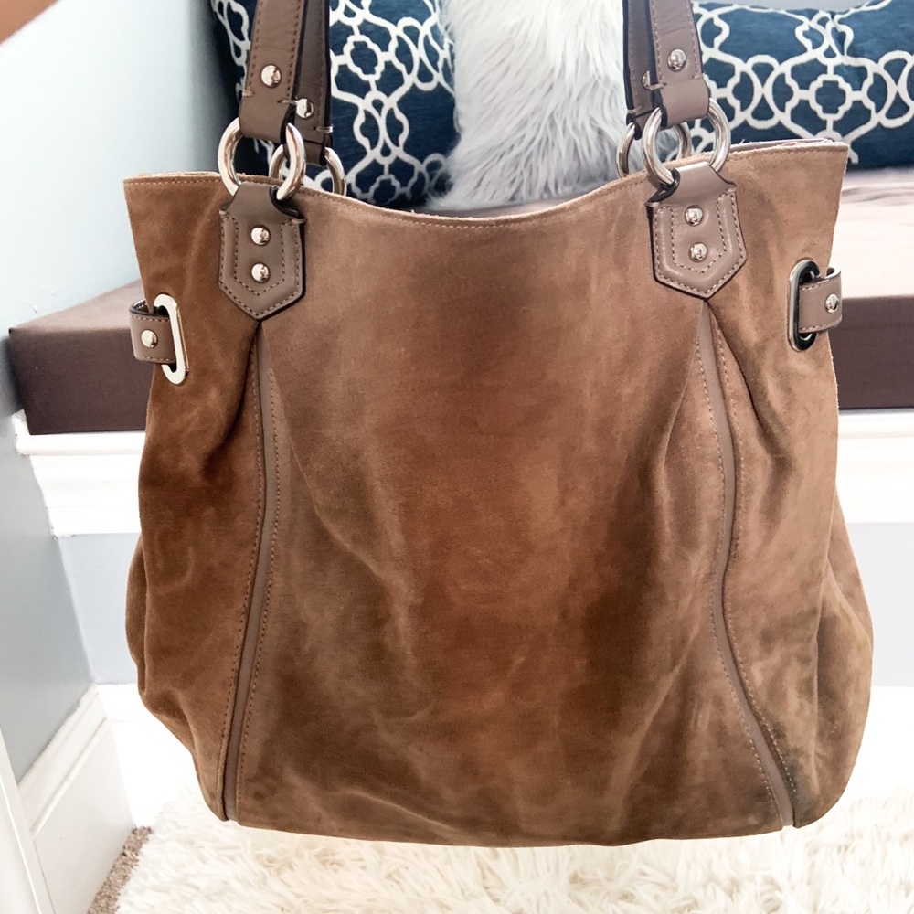 Coach Suede Tote Bag